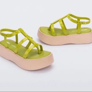 Melissa Caribe High Platform in Green